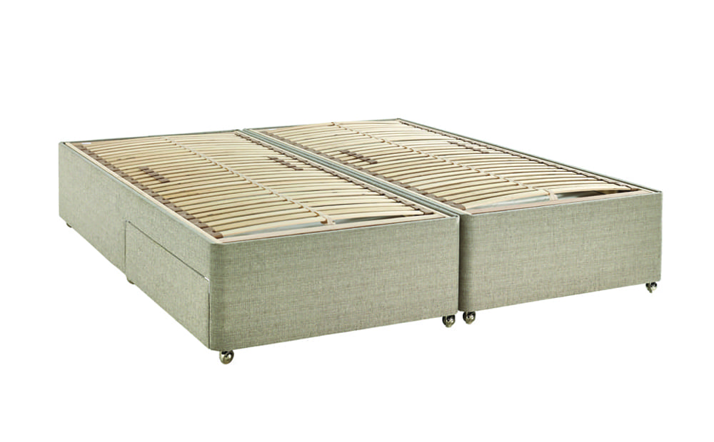 Dunlopillo Sprung Slatted Divan Base Ready for Bed